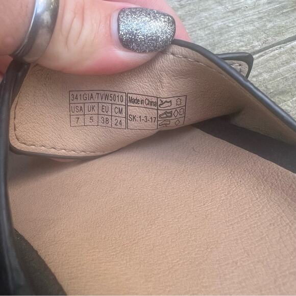 Vionic Black Suede Leather Glow Gia Slide Espadrille Sandal jute trim Size 7 - Picture 6 of 6